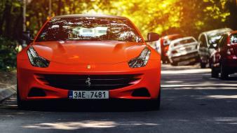 Ferrari ff automobile cars orange wallpaper