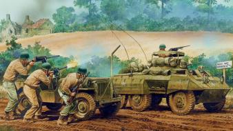 Soldiers war military tanks artwork art wallpaper