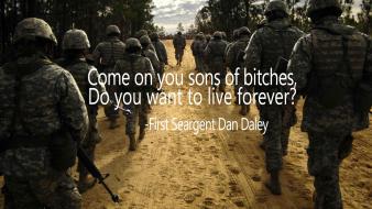 Soldiers war minimalistic guns walk quotes leader walking wallpaper