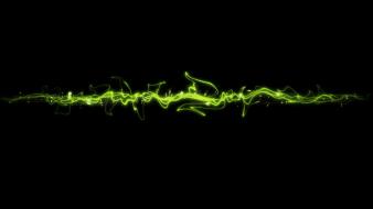 Abstract green lines wallpaper