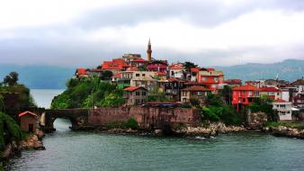 Amasra bartın turkey cities cityscapes wallpaper