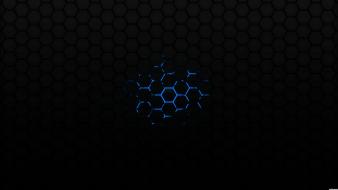 Black hexagon background wallpaper