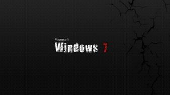 Black windows 7 background