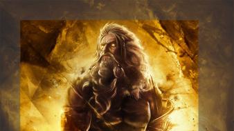 God of war artwork zeus wallpaper