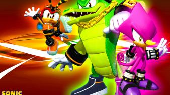 Hedgehog video games team game characters chaotix wallpaper