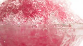 Ice pink cold colors slushy wallpaper