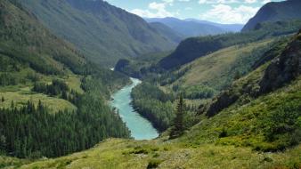 Katun landscapes rivers valleys