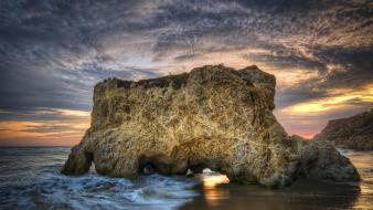 Landscapes nature rocks hdr photography skies beach wallpaper