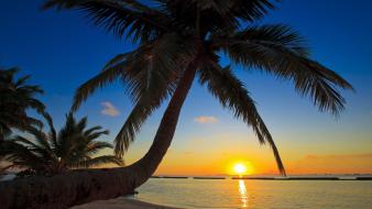 Maldives beach sunset