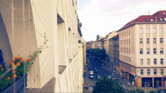 Streets vienna cities sky view wallpaper