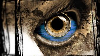 Artwork dark digital art eyes scary wallpaper