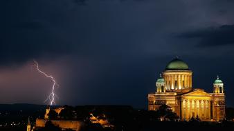 Basilica esztergom hdr photography hungary blue