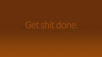 Clean gradient minimalistic motivational orange wallpaper