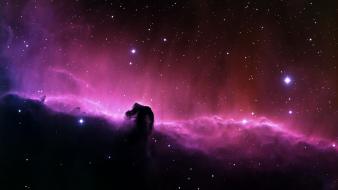 Earth horsehead nebula outer space stars wallpaper