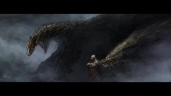 Fantastic creatures digital art dragons fantasy wallpaper