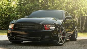 Ford mustang black paint cars muscle