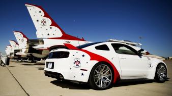 Ford mustang gt thunderbirds us air force cars wallpaper