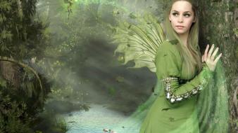 Green fairies wallpaper