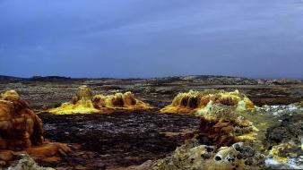 Hell rocks brown ethiopia depression warm volcanic wallpaper