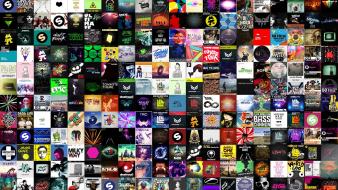 Music collage electronic wallpaper