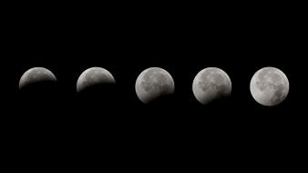 Outer space moon eclipse wallpaper