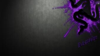 Purple razer gamers digital art logos logo