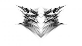 Rorschach spike apophysis test symmetric fractal inkblot wallpaper