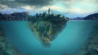 Slovenia lakes grove edited lake bled creative wallpaper