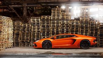 Orange aventador