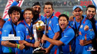 Team India 2011 World Cup Hd wallpaper