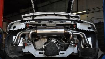 Audi r8 v10 lamborghini gallardo cars engine exhaust wallpaper