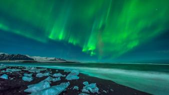 Aurora borealis landscapes wallpaper