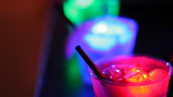 Bar cocktail lighting colors night club neon lounge wallpaper