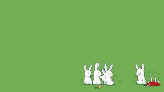 Bunnies funny ironic jokes wallpaper