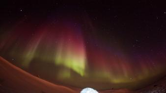 Canada igloo national geographic nunavut aurora borealis wallpaper