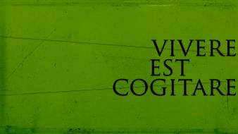 Green background latin quotes typography wallpaper