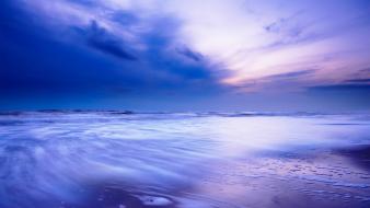 Landscapes dusk sea wallpaper