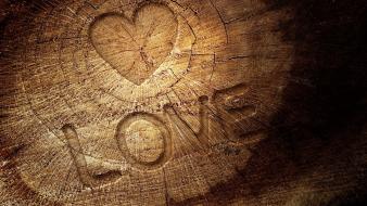 Love letter wood wallpaper
