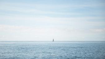 Nature minimalistic lighthouses sea wallpaper