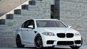 Angel eyes bmw m5 f10 cars headlights rims wallpaper