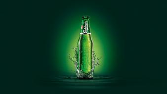Carlsberg beers bottles brands digital art wallpaper
