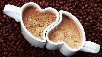 Coffee hearts love wallpaper