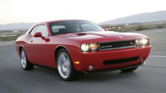 Dodge challenger r/t auto cars red wallpaper