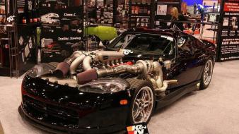 Dodge viper gts black engines wallpaper