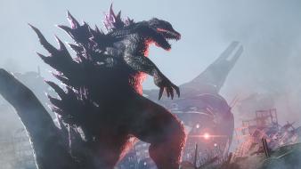 Godzilla death destroyer digital art monsters wallpaper