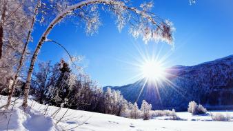 Landscapes mountains natural scenery nature snow wallpaper