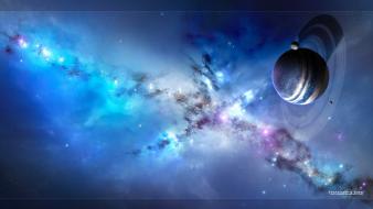 Planetside astronomy outer space planets shadows wallpaper