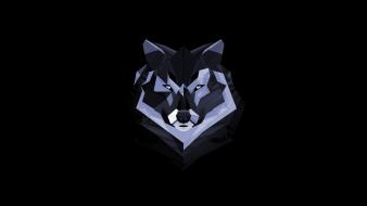 Abstract wolves wallpaper