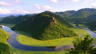 Balkan bulgaria clouds forests green wallpaper