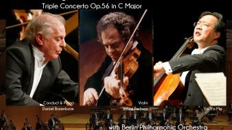Beethoven berlin philharmonic orchestra classic concerto triple wallpaper